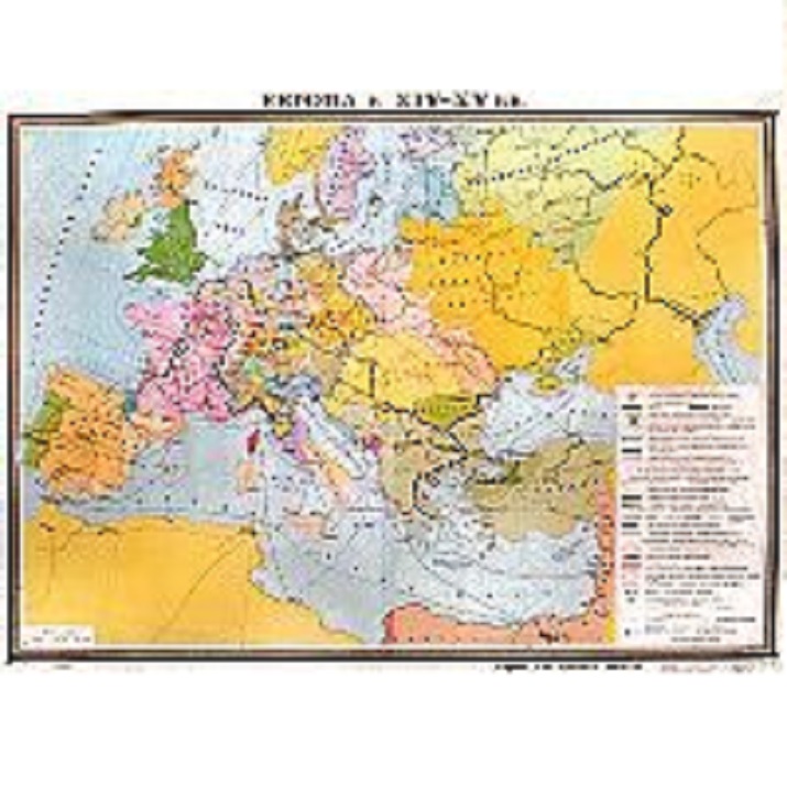 Карта европы 14 15 века