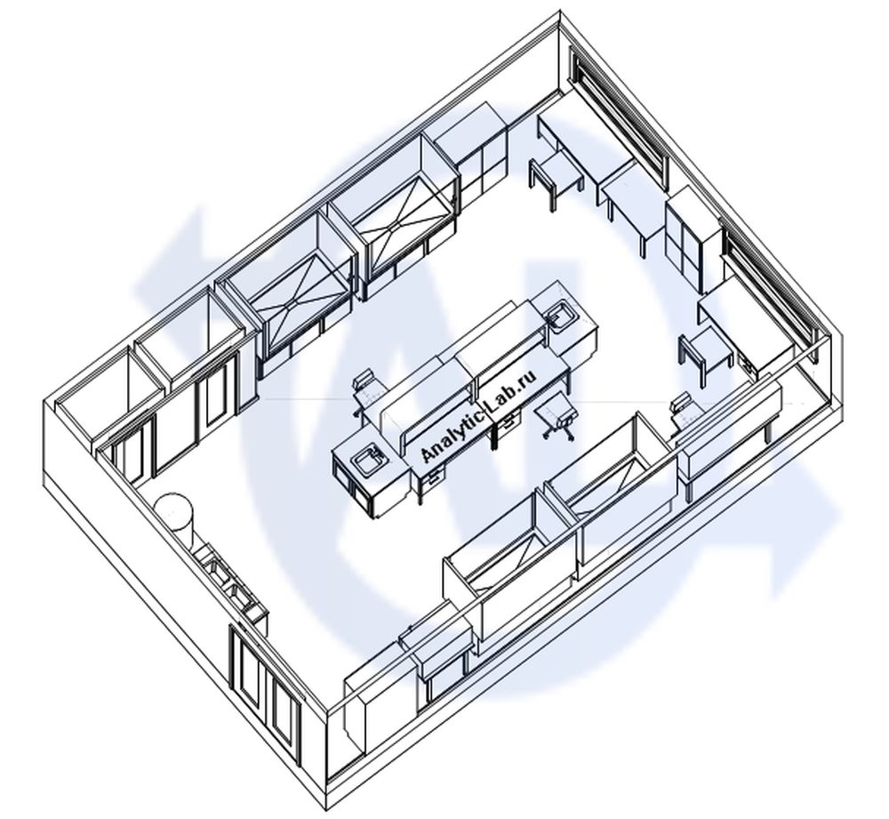 Планировка лаборатории схема